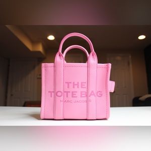 “The Leather Mini Tote Bag” | Marc Jacobs Pink Micro Tote Bag
